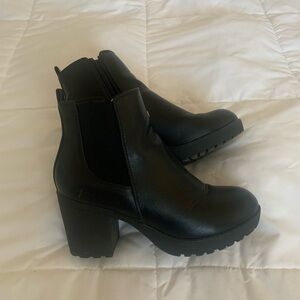 Black Heeled Ankle Boots